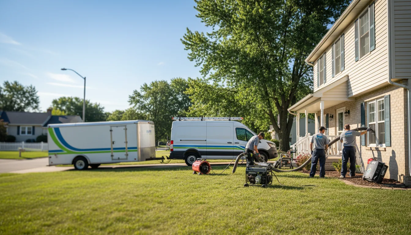 Flooded Basement Restoration And Cleanup With Repair in Springboro, OH near me